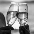 客製化幻彩貼面 Signature 婚禮香檳酒杯